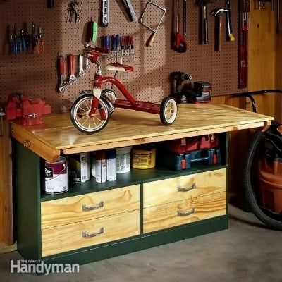 Expanding Garage Bench